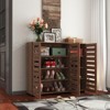 RISOKEYS 44" Large Shoe Cabinet with 3 Door,5-Tier Farmhouse Wooden Shoe Storage Cabinet with Adjustable Shelves,for Entryway,Hallway,Brown - 2 of 4