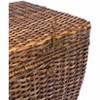 BIRDROCK HOME Rattan Peel Storage Cube with Removable Lid, 16.5" Square, Woven Organizer for Shoes, Books, Home Decor, and Office - Natural Brown - 4 of 4
