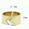 Slickblue Women's IP Gold Stainless Steel Ring, Minimalist No Stone, Cuff-Style, Size 5-10 - 2 of 4