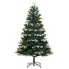 Aghana Digitals 240cm Hinged Artificial Christmas Tree with Realistic PE/PVC Tips, Flocked Snow & - 2 of 4