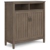 Rowan Medium Storage Cabinet Smoky Brown - WyndenHall: Adjustable Shelves, Media Stand, Cord Management - 2 of 4