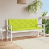 vidaXL Indoor/Outdoor Bench Cushions 2 pcs, Non-slip, Water-Repellent, Bright Green 59.1"x19.7"x2.8" - 2 of 4