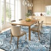 Vintage Area Rugs Washable Floral print Floor Cover, Non-Slip Oriental Accent Carpet, Foldable Low Pile Indoor Mat for Kitchen, Bedroom, Living Room - 4 of 4