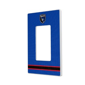 MLS Western Conference Teams Stripe Hidden-Screw Light Switch Plate for Single Rocker - 1 of 4