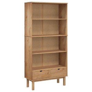 vidaXL Bookshelf Storage Cabinet Shelf for Home Office OTTA Solid Wood Pine - 1 of 4