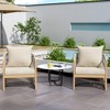 TiramisuBest Modern Gray Curved Aluminum Lounge Chair with Rope-Weave Design,Cushioned Comfort for Outdoor Living - 4 of 4
