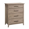 Summit Station Chest Beige - Sauder: 4-Drawer Storage, Mid-Century Modern Design, MDF Construction - 2 of 4