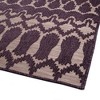 Luxury carpet Contemporary, Transitional, Geometric, Textured, High-Low Cut & Loop 2' x 3' - 3 of 4