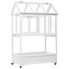 GDFStudio Tommy Garden Wood Portable Cold Frame with Openable Roof and Movable Wheels - 2 of 4