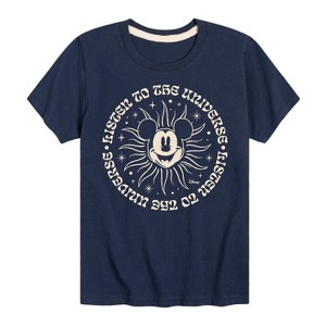 Boys' - Disney - Mickey Listen To The Universe Short Sleeve Graphic T-Shirt - 1 of 4