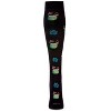 Memoi Women's Coconuts in Paradise Bamboo Blend 8-15mmHg Graduated Compression Socks Black 9-11 - 2 of 4