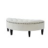 Caspar Storage Bench with Solid wood Legs  | ARTFUL LIVING DESIGN - 2 of 4