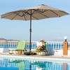 15ft Patio Umbrella with  Tilt Waterproof Sun Shade for Deck, Pool, Garden - 2 of 4