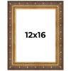 PosterPalooza | Museum Gold Picture Frame - UV Acrylic, Foam Board Backing, Hanging Hardware - 2 of 4