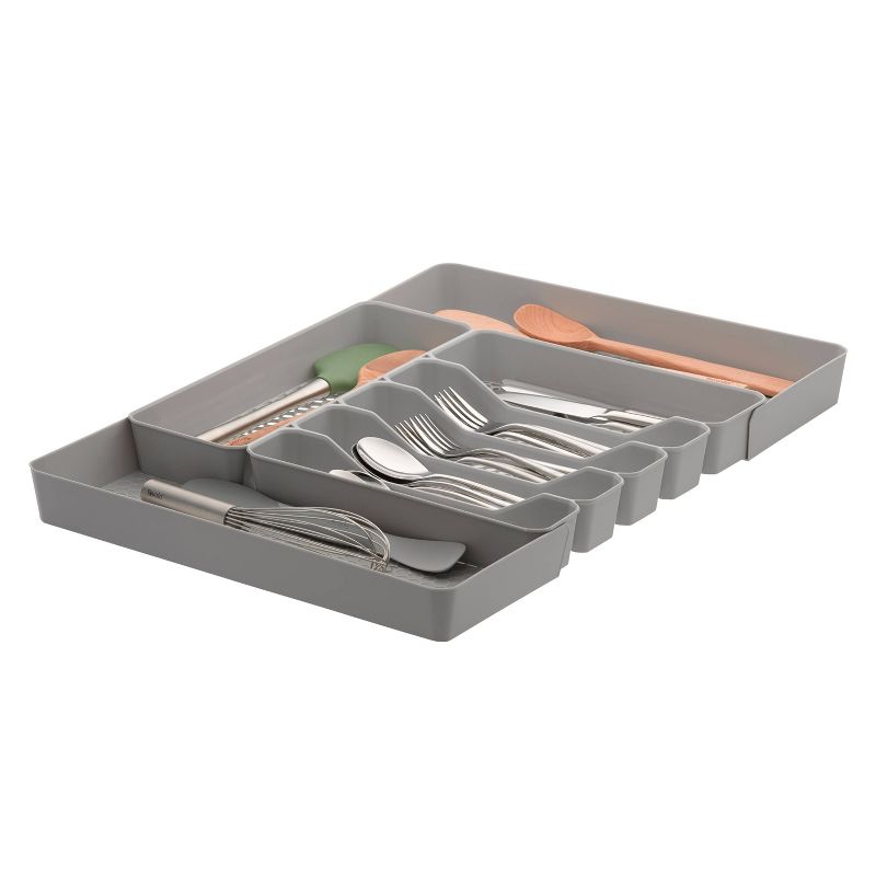 13&#34;x16&#34; 6-Divider Exapandable Silverware Tray (Expands up to 23.25&#34;) Gray - Spectrum Diversified, 3 of 7