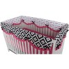Bacati - Love Black/Fuchsia Long Side Crib Rail Guard Cover - 4 of 4