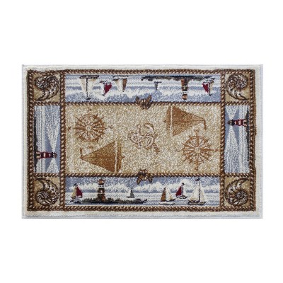 Masada Rugs Nautical Scene Area Rug