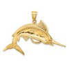 Black Bow Jewelry 14k Yellow Gold Large Marlin Pendant - 3 of 4