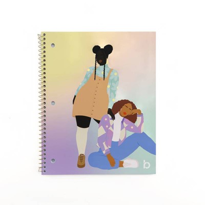 Be Rooted 8.5"x10.5" Spiral Notebook College Ruled 2 Girls Ombre