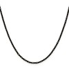 Chisel Stainless Steel Black IP-plated 2.2mm 16" Fancy Box Paperclip Link Chain Necklace - 2 of 4