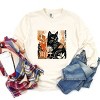 Simply Sage Market Black Cat Fall Leaves Distressed Garment Dyed Long Sleeve - 3 of 4