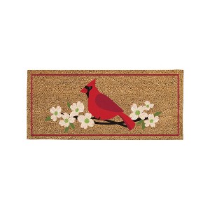 Evergreen Classic Cardinal and Dogwood Sassafras Indoor Outdoor Switch Doormat 1'10"x10" Multicolored - 1 of 2