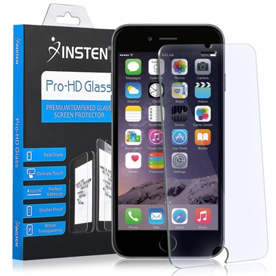 INSTEN Tempered Glass Screen Protector compatible with Apple iPhone 6/6s
