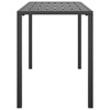vidaXL Patio Dining Table Anthracite 43.3 in.x21.3 in.x27.6 in. Steel - 4 of 4