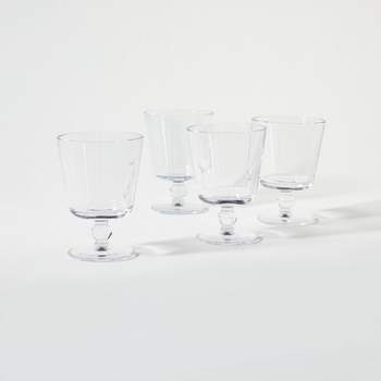 4pc Glass Drinkware Set Clear - Threshold™ designed with Studio McGee