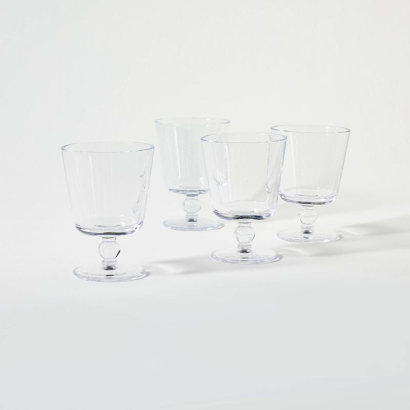 4pc Glass Drinkware Set Clear - Threshold&#8482; designed with Studio McGee, 1 of 5