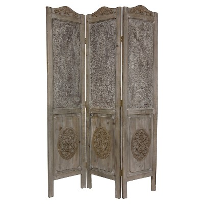6 ft. Tall Closed Mesh Design Room Divider - Oriental Furniture