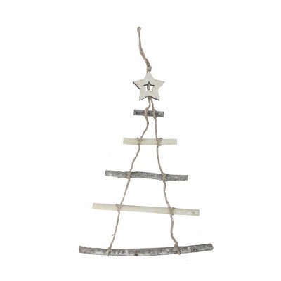 Northlight 21.5” Natural 5-tier Wall Hanging Twig Tree With Star ...