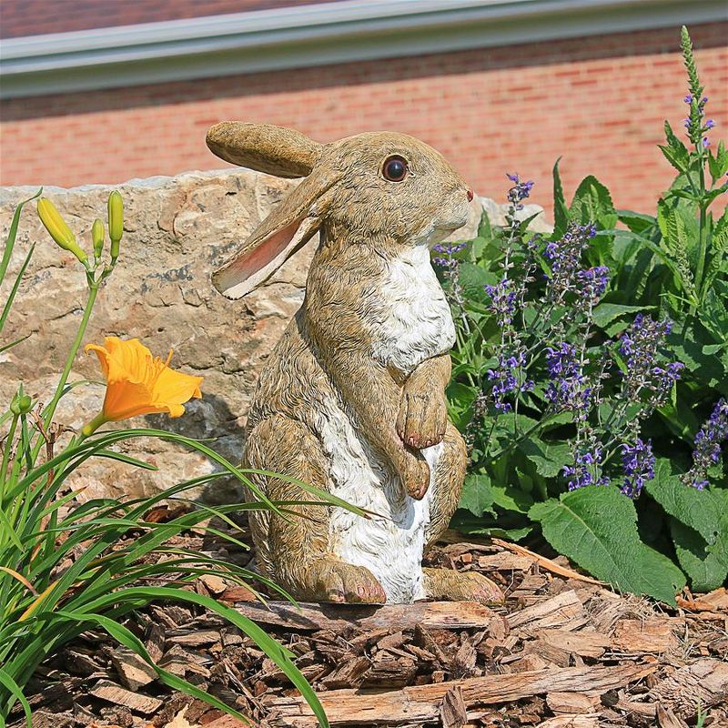 Design Toscano Hopper, The Bunny, Standing Garden Rabbit Statue, 2 of 7