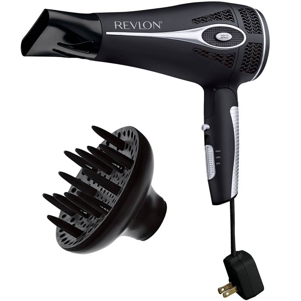 Photos - Hair Dryer Revlon Pro Collection Salon Style & Go Retractable Cord Dryer - 1875 Watt 