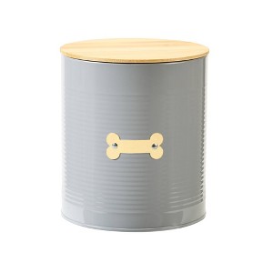 Park Life Designs 75 fl oz Hector Food Tin Dog Food Storage Container - Gray - 1 of 4