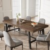 71 Inch Dining Table for 6 8 10, Modern Farmhouse Rectangular Kitchen Table, Long Dining Room Tables for Kitchen, Dining Room, Living Room - 2 of 4