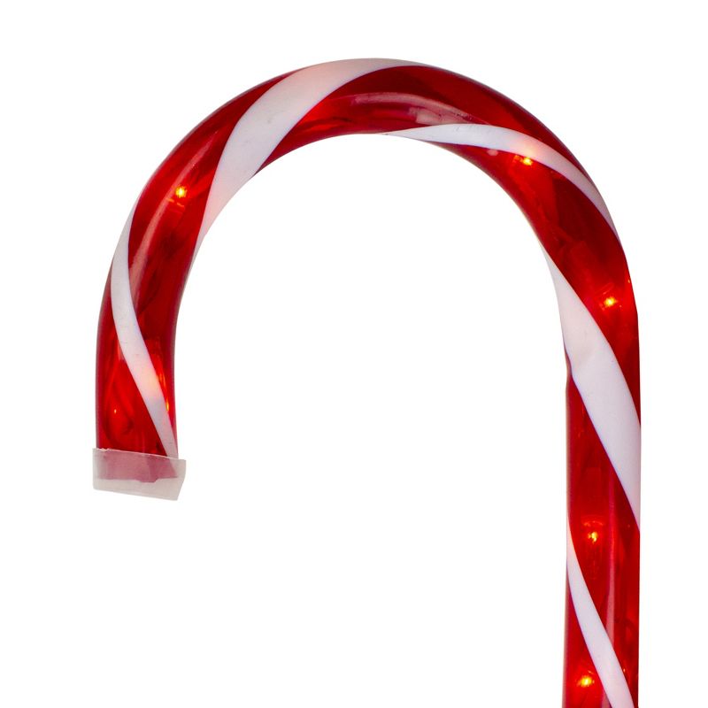 Northlight Set of 3 Lighted Candy Cane Outdoor Christmas Decorations 28", 4 of 6