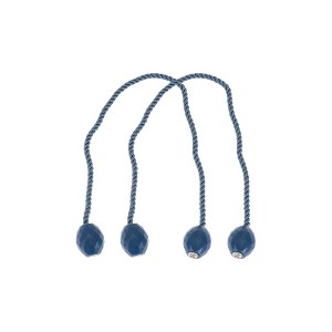 Unique Bargains Delicate Magnetic Buckle Curtain Strap Polyester Magnet Plastic 2 Pcs - 1 of 4