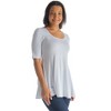 Womens Elbow Sleeve Swing Tunic Top - 24seven Comfort Apparel™ - 2 of 4