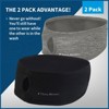 TrailHeads Women's Ponytail Headband for Winter - Moisture Wicking for Running, Sports, Workouts - 2 Pack - 2 of 4
