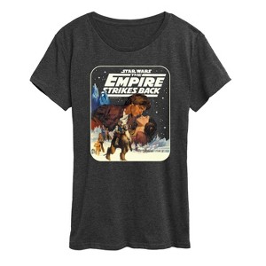 Women's - Star Wars - Han Leia Empire Strikes Back Short Sleeve Graphic T-Shirt - 1 of 4