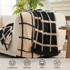 Amelie Home Reversible Plush Knit Throw Blanket - Soft & Cozy Feather Yarn Design - 3 of 4