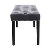 NicBex Upholstered Tufted Ottoman Velvet Foot Stool Entryway Bench with Ground Protection for Living Room, Entryway - 3 of 4