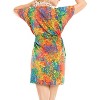 HAPPY BAY Women's Summer Loose Front Tie Vacation Beachwear Swim Dress Swimsuit Cover Ups X-Large-XX-Large Multicolored Floral - 4 of 4