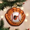 Old World Christmas Blown Glass Ornament for Christmas Tree, Baltimore Orioles Baseball Mitt (with OWC Gift Box) - 2 of 4