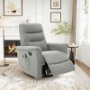 Christopher Knight Home Kal Modern Swivel Rocking Chenille Upholstered Recliner with 8-Point Massage and Adjustable Backrest - 2 of 4