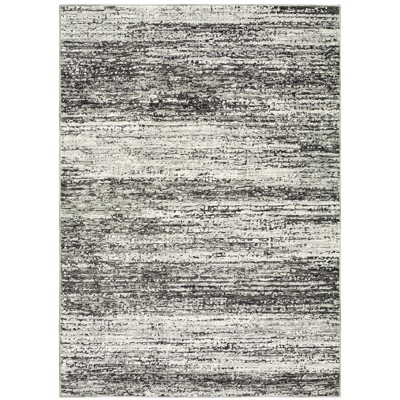 Oriental Weavers Atlas 8037G Ash/ Charcoal Indoor Area Rug - 1'10" x 3'2"