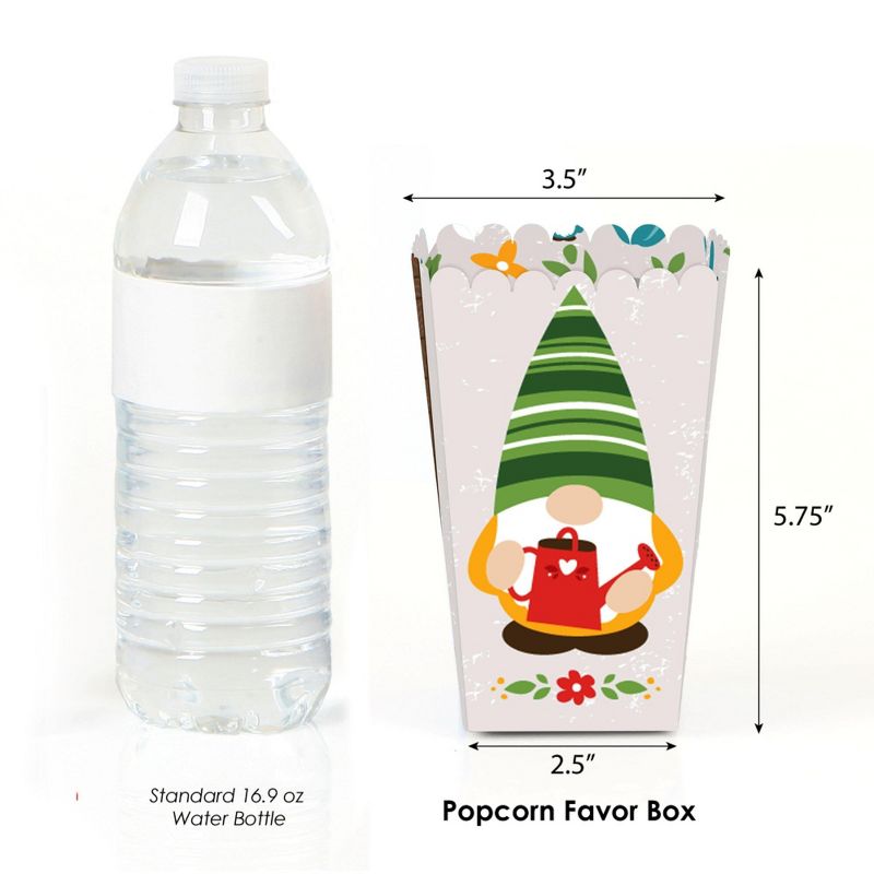 Big Dot of Happiness Garden Gnomes - Forest Gnome Party Favor Popcorn Treat Boxes - Set of 12, 2 of 5