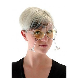 HalloweenCostumes.com    Wine Goblet Eyeglasses, Clear/Yellow - 1 of 3