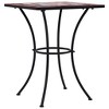vidaXL Mosaic Bistro Table Terracotta and White 23.6 in. Ceramic - 2 of 4